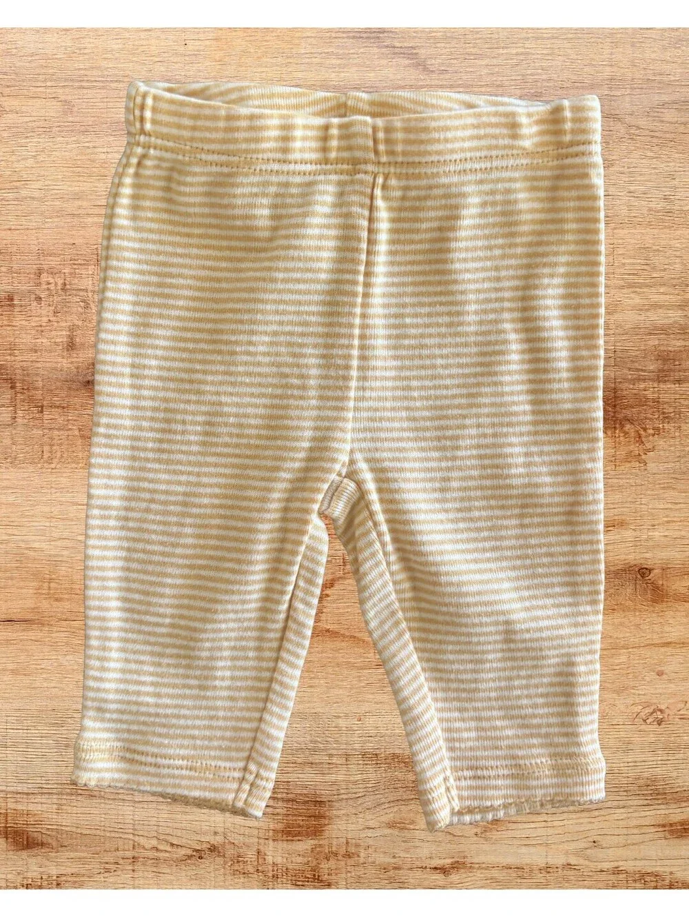 Carter's Yellow Striped Newborn Baby Pants | Soft Cotton Leggings